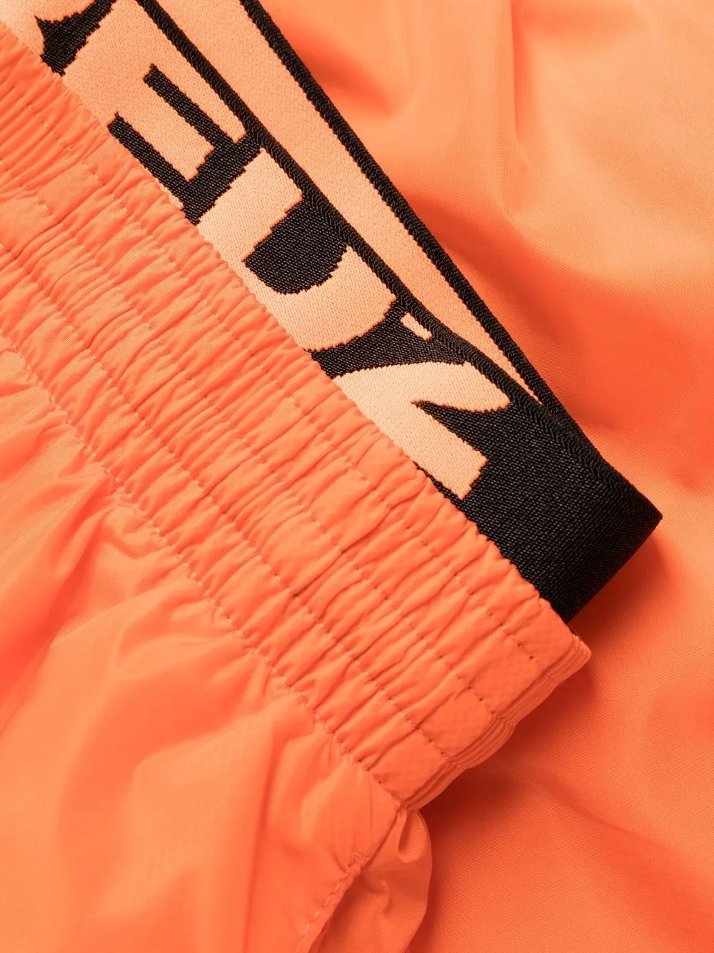 Double Logo-Waist Swim Shorts