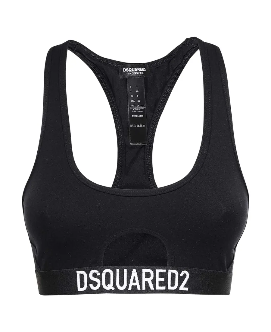 Logo-Underband Sports Crop Top