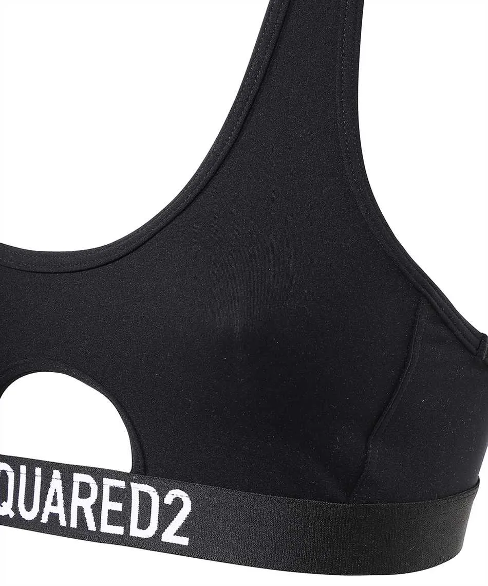 Logo-Underband Sports Crop Top
