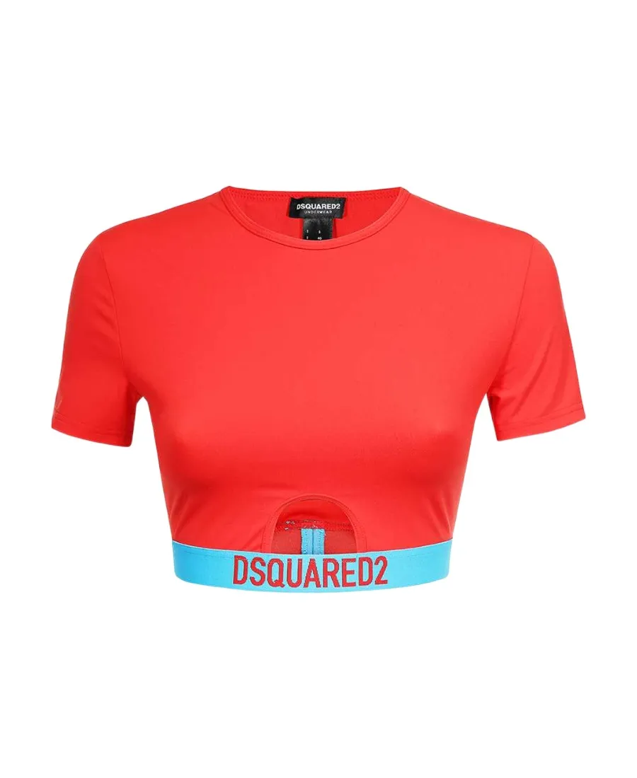 Logo-Underband Cropped T-Shirt