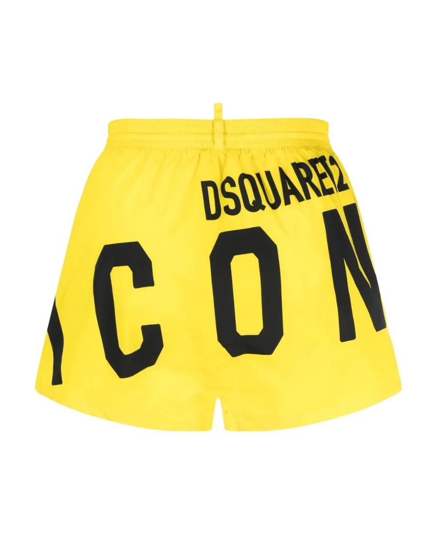 Dsquared2 Logo-Printed Drawstring Swim Shorts