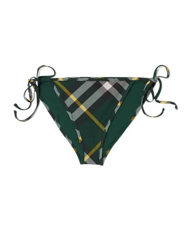 Burberry Checked Side-Tied Bikini Bottoms