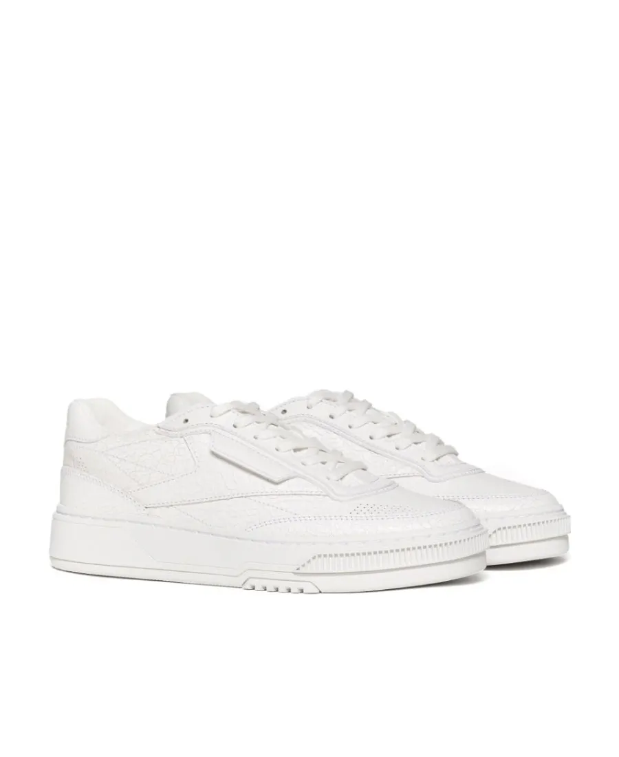 Club C Ltd Cracked Leather Sneakers