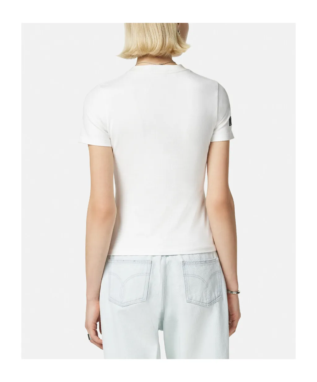 Versace Logo-Embellished Crewneck T-Shirt