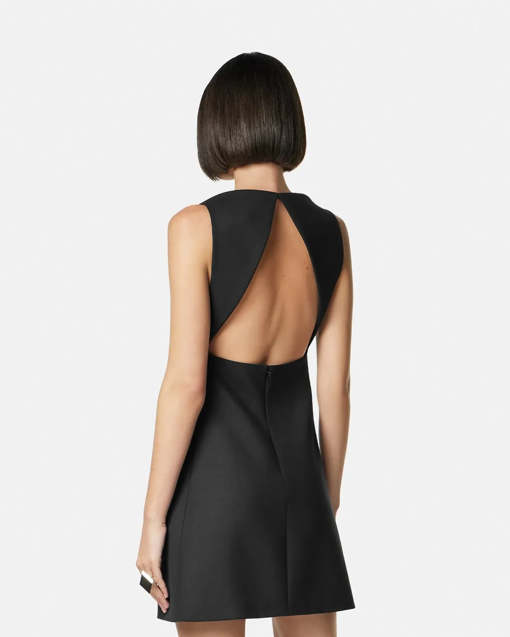 Versace Cut-Out Open-Back Sleeveless Mini Dress