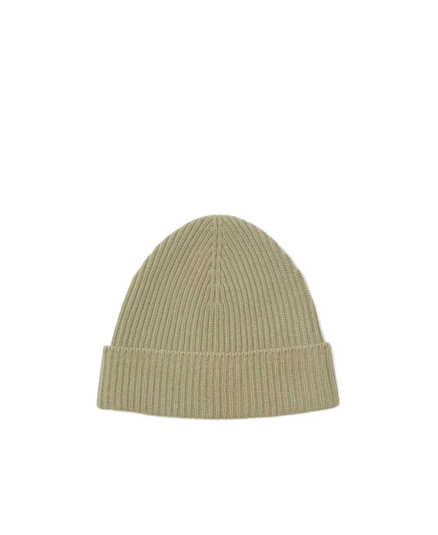 Burberry	Logo Embroidered Ribbed-Knit Beanie