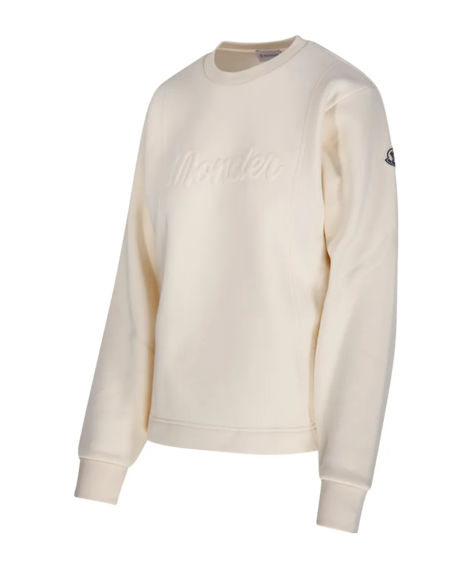 Moncler Logo Patch Crewneck Sweatshirt