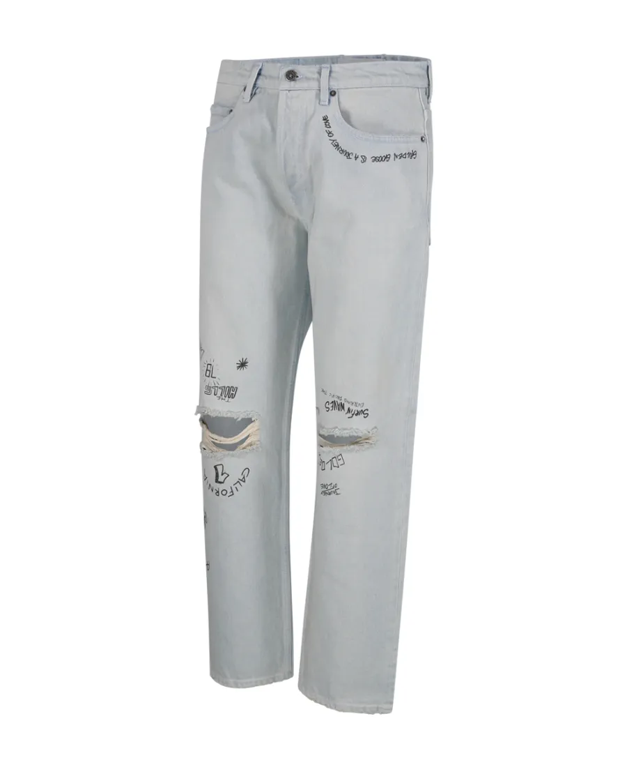 Golden Goose Deluxe Brand Distressed Cropped Jeans