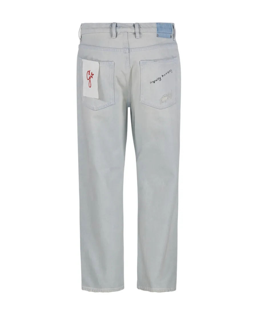Golden Goose Deluxe Brand Distressed Cropped Jeans