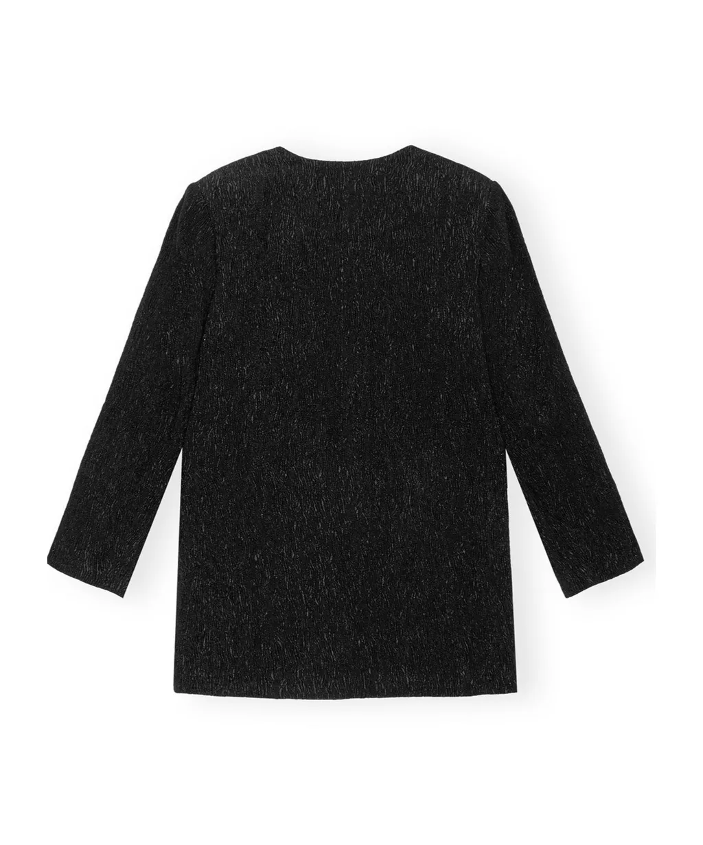 Ganni V-Neck Boxy Blazer