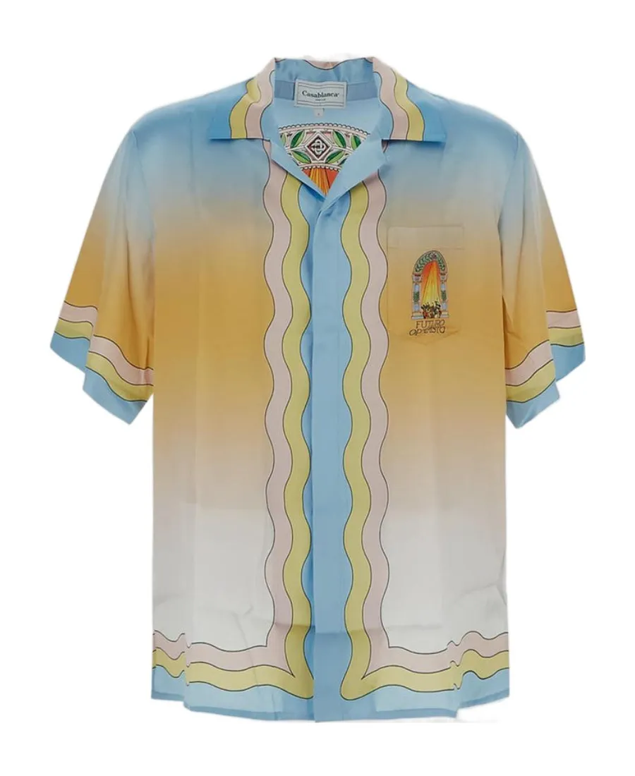 La Danse-Print Silk Shirt
