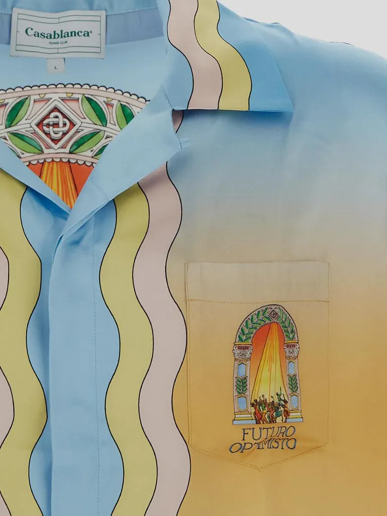 La Danse-Print Silk Shirt
