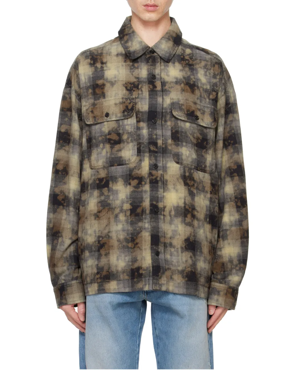 Palm Angels Checked Long-Sleeved Shirt