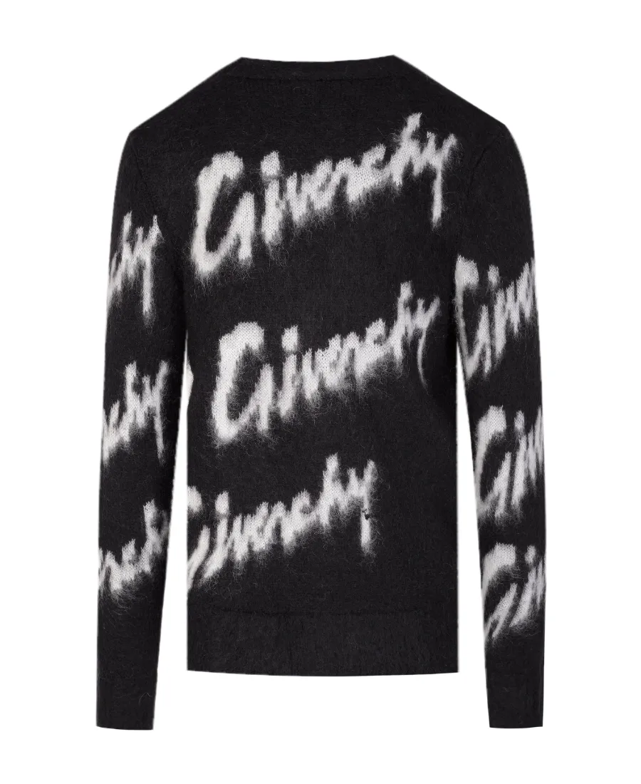 Givenchy Logo Embroidered Crewneck Knit Jumper