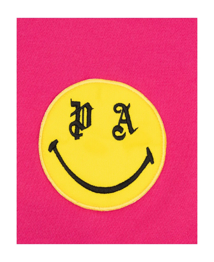 Palm Angels Kids Smiley-Patch Drawstring Track Pants