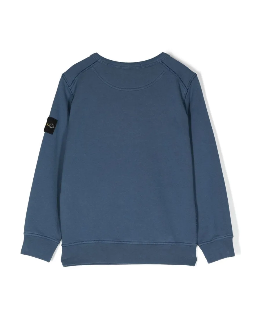 Stone Island Junior Logo Patch Crewneck Sweatshirt