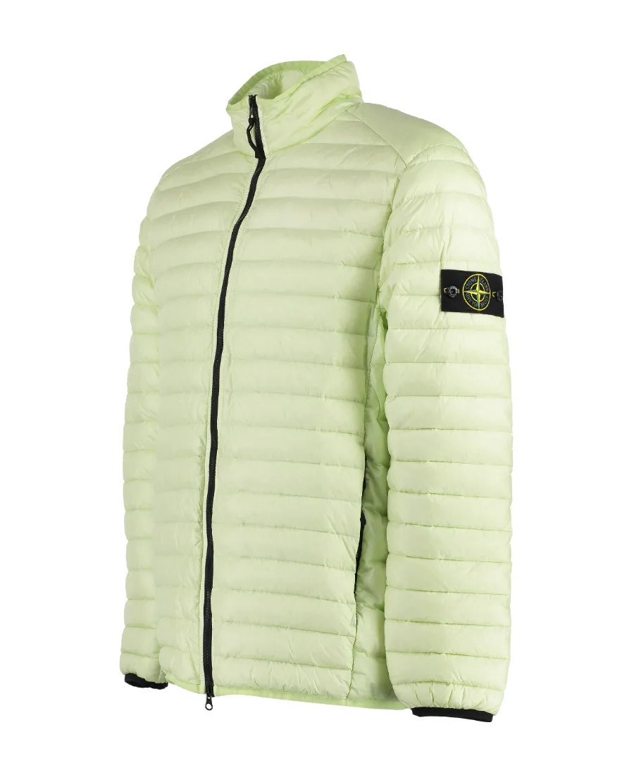 Stone Island Logo Patch Zip-Up Padded Jacket