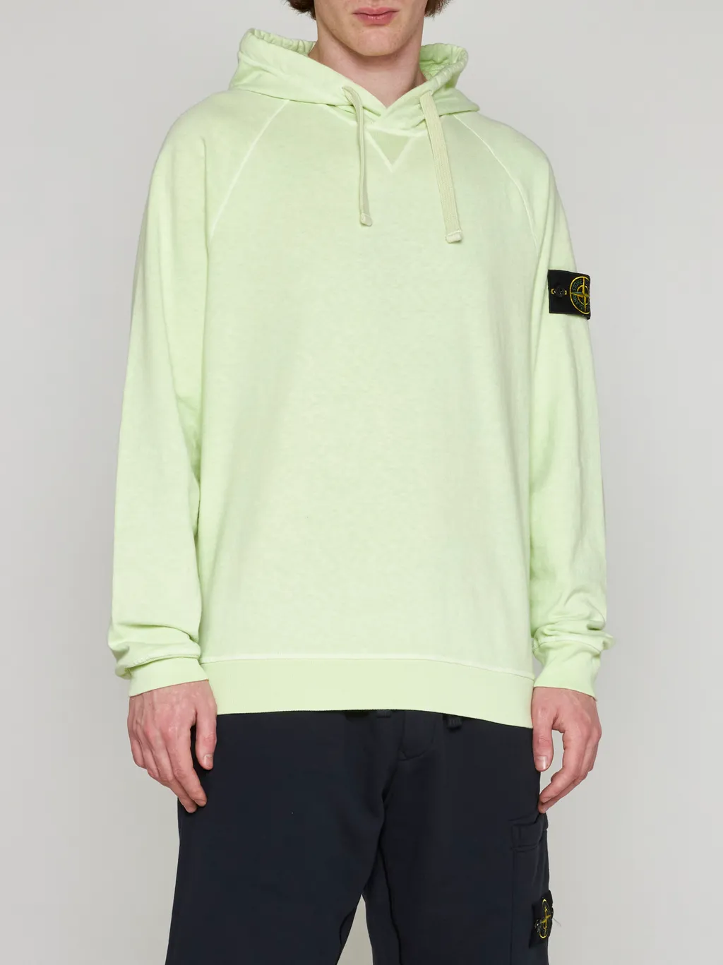 Compass-Patch Cotton Hoodie