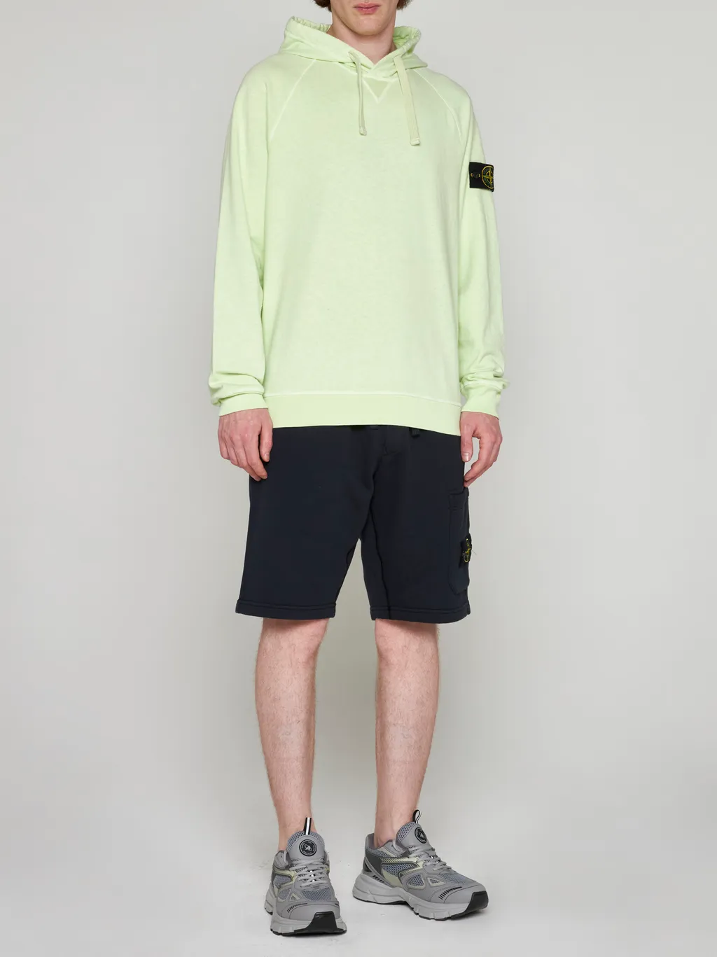Compass-Patch Cotton Hoodie