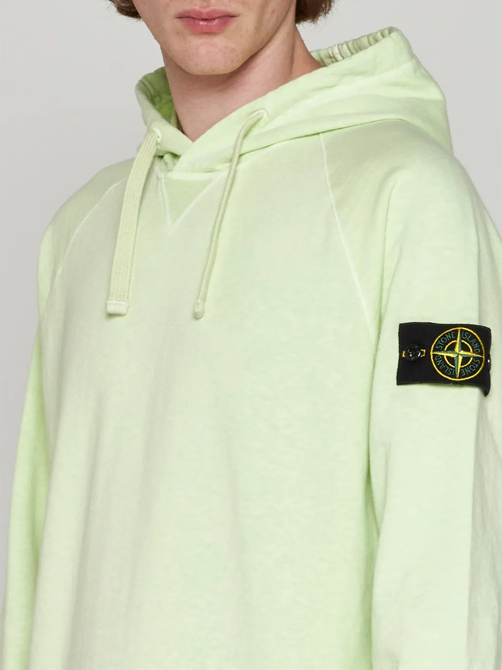 Compass-Patch Cotton Hoodie