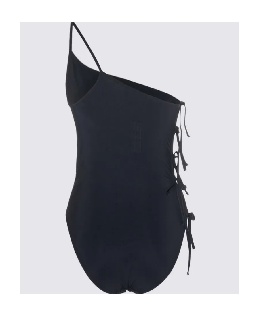 Knot-Detailing One-Shoulder Swimsuit