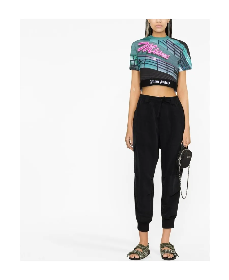 Miami Print Crop T-Shirt
