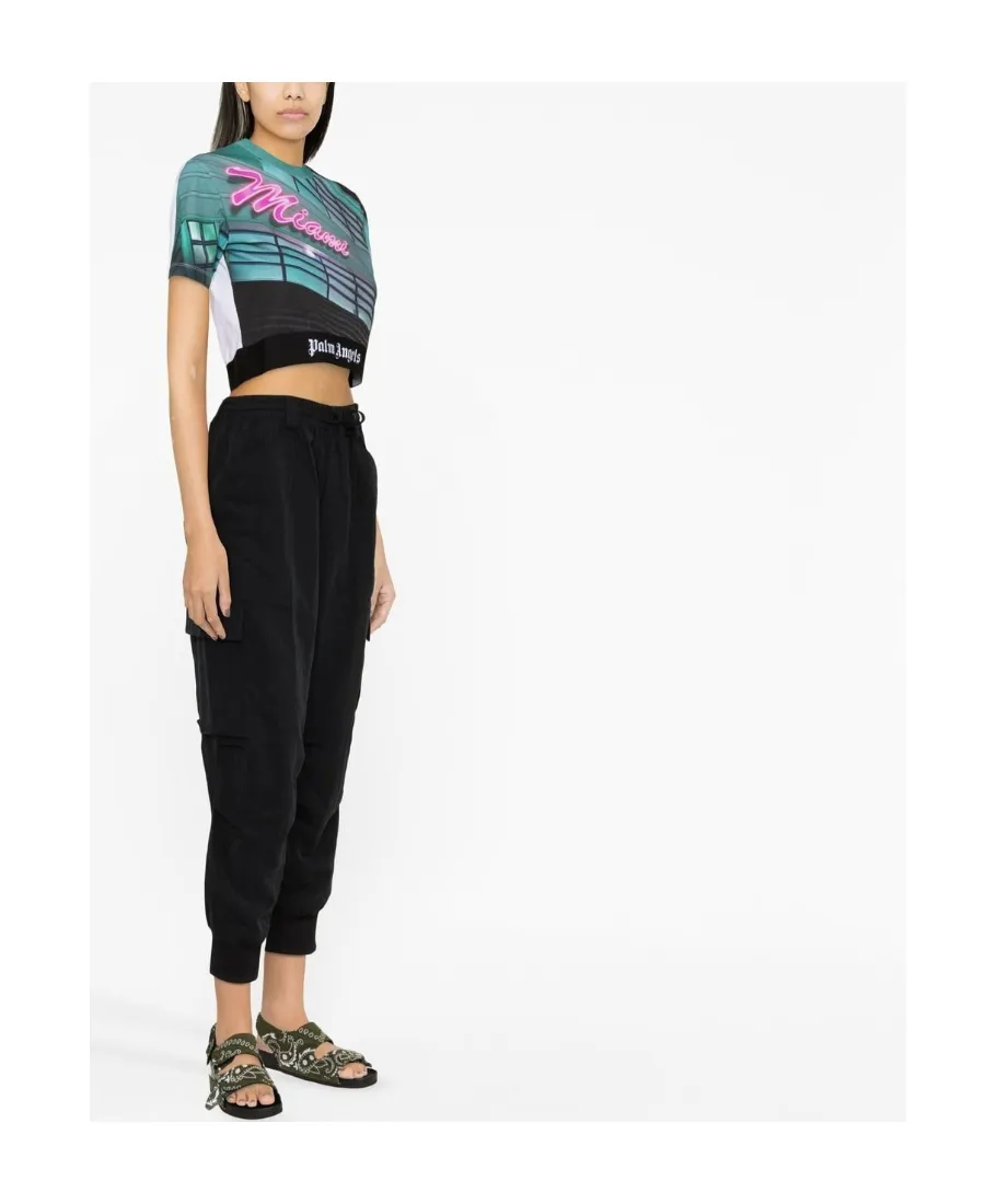 Miami Print Crop T-Shirt