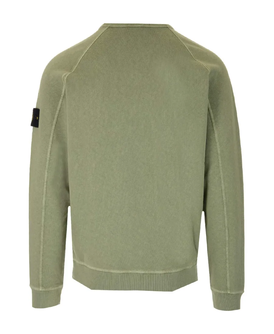 Stone Island Logo Patch Crewneck Sweatshirt