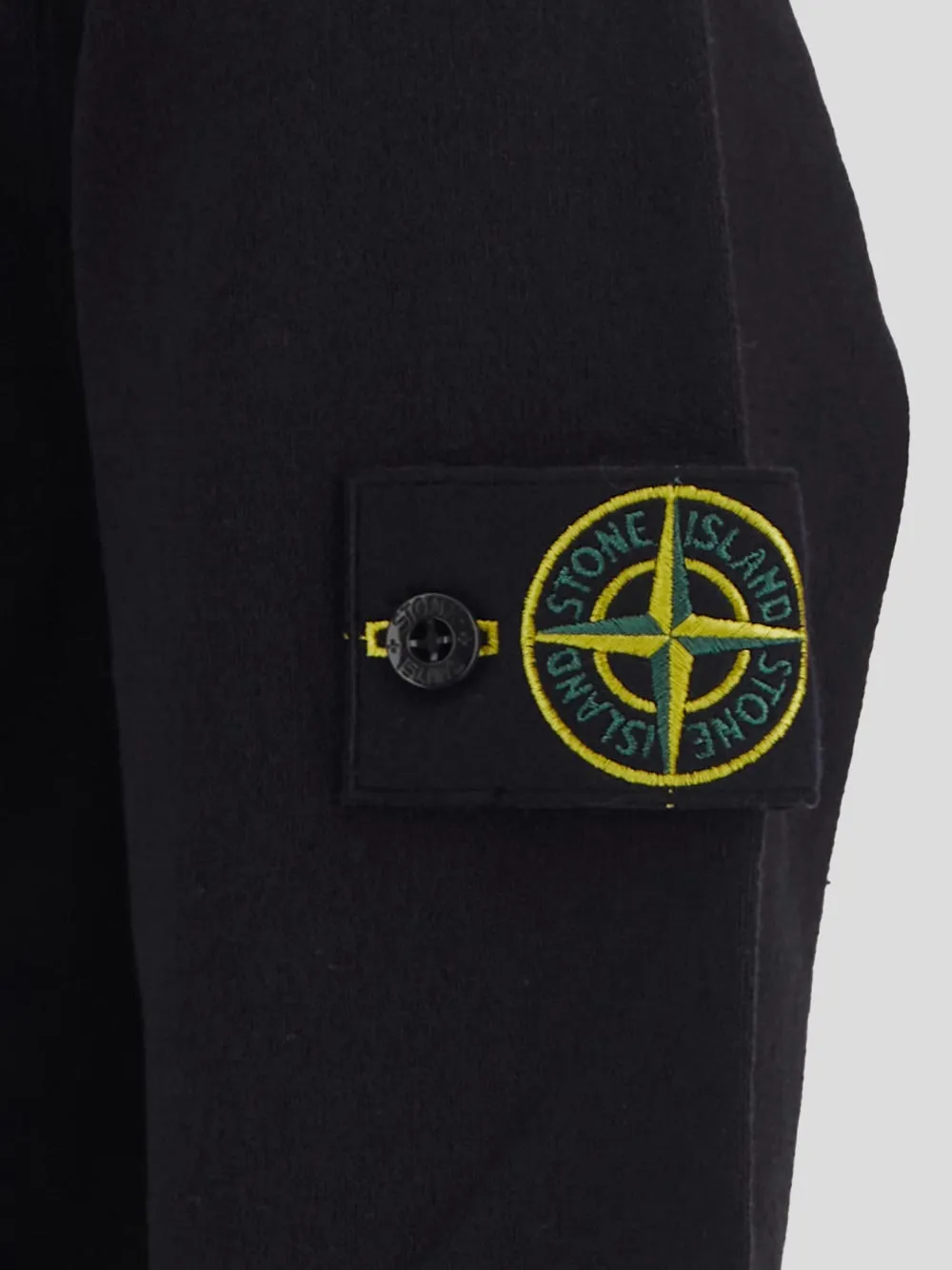 Stone Island Logo Patch Crewneck Knitted Jumper