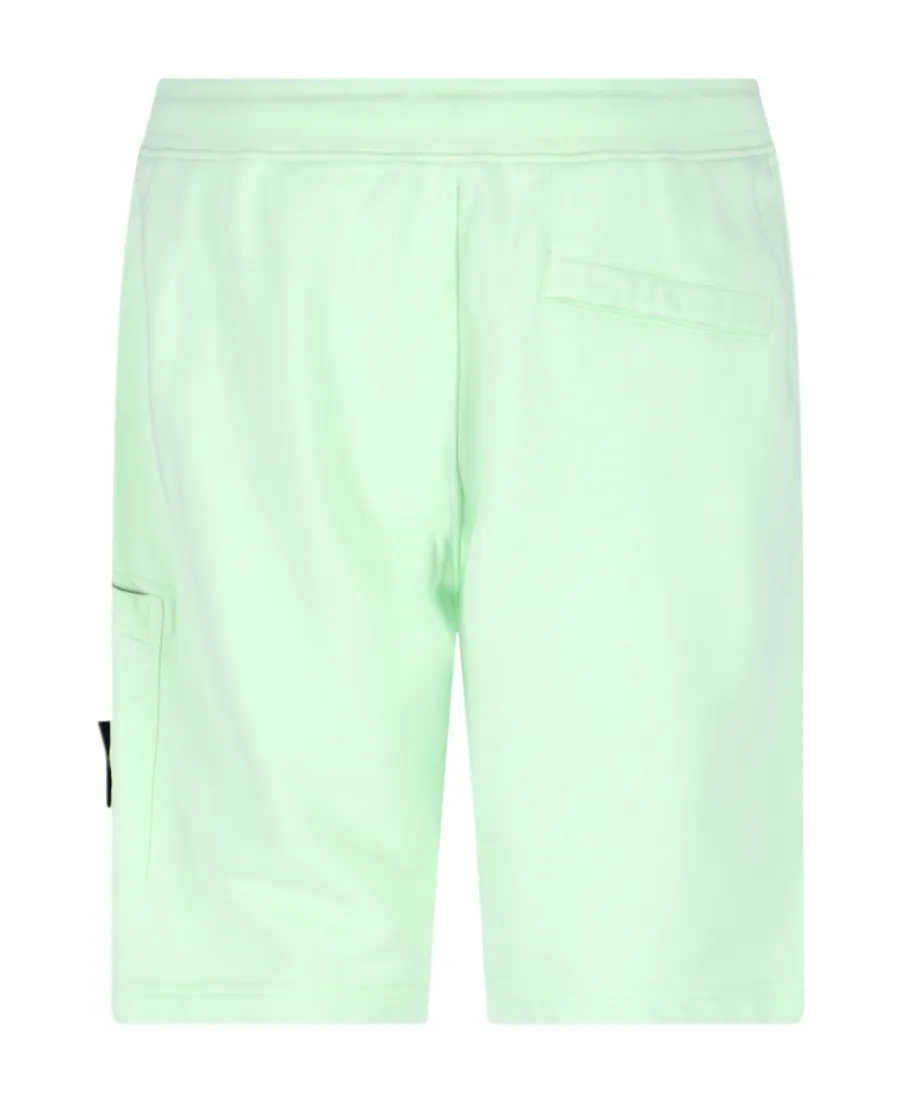 Stone Island Compass-Patch Drawstring Cargo Shorts