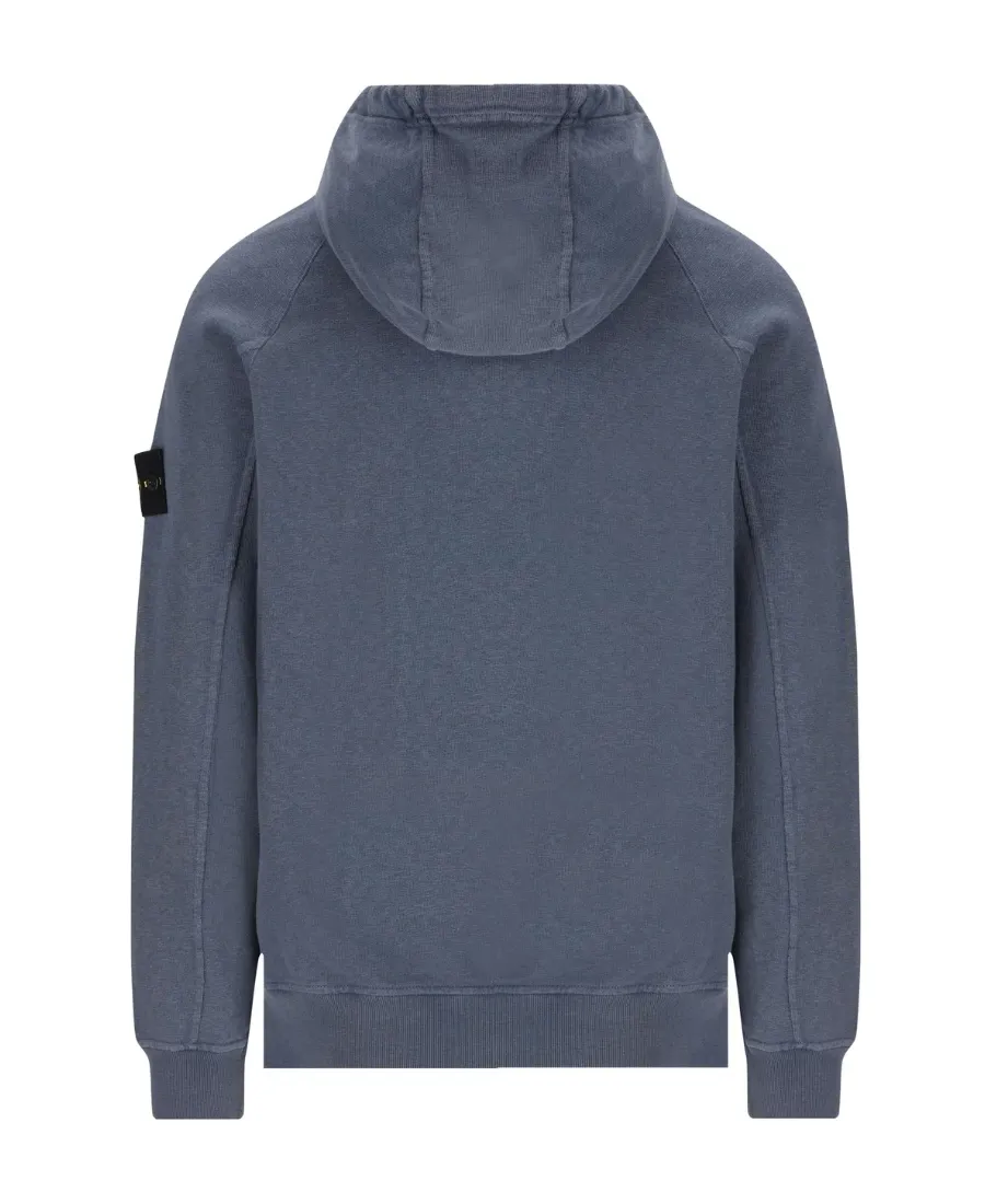 Logo-Patch Drawstring Pullover Hoodie