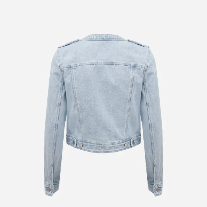 Logo Denim Coat