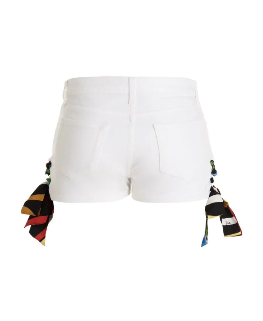 Side Lace-Up Detail Shorts