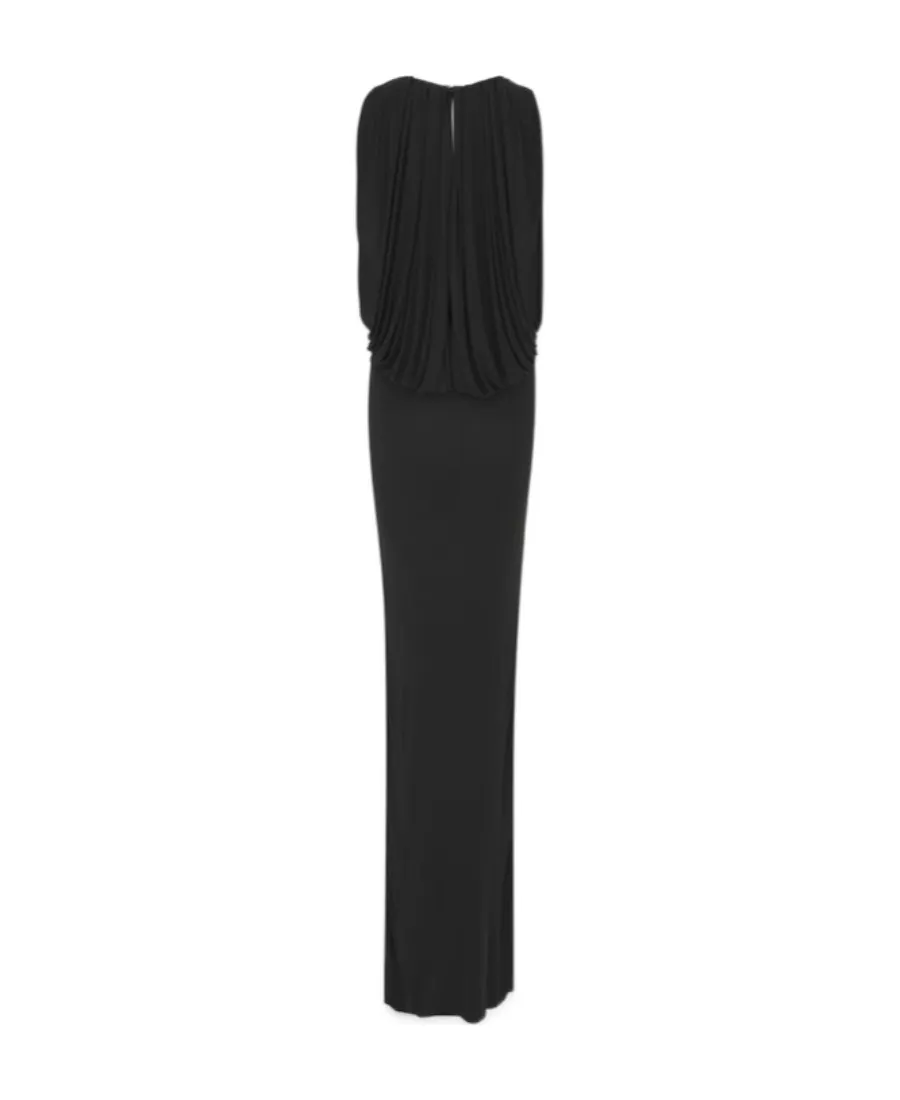 Saint Laurent Draped Sleeveless Dress