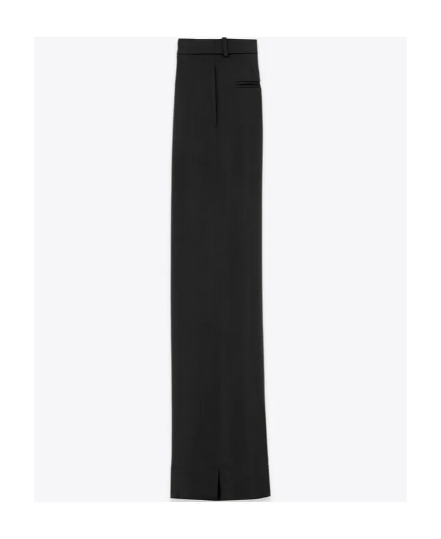 Saint Laurent High Waist Wide Leg Pants