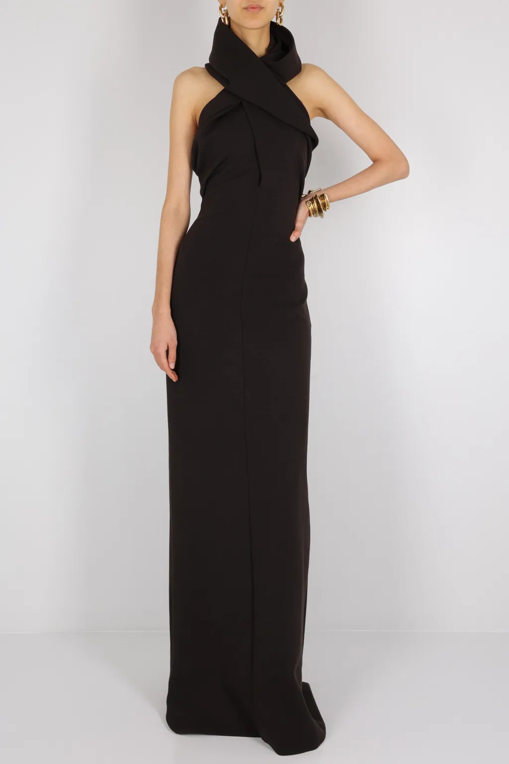 Saint Laurent V-Neck Maxi Dress