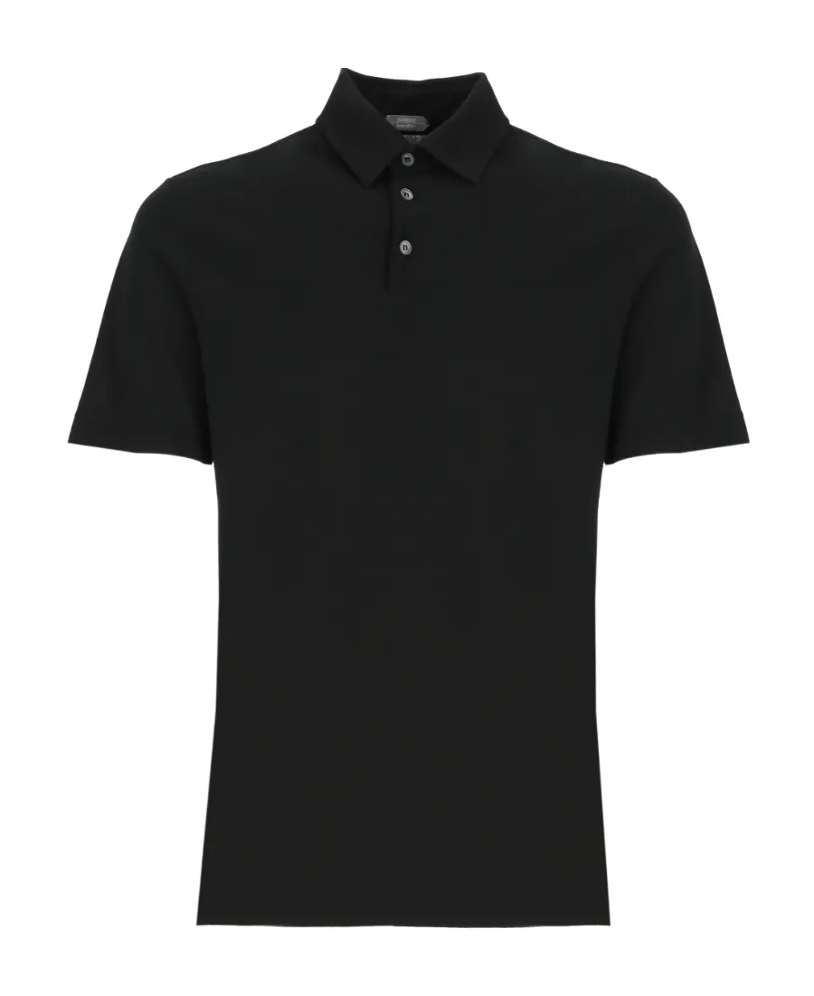 Zanone Short-Sleeved Straight-Hem Polo Shirt