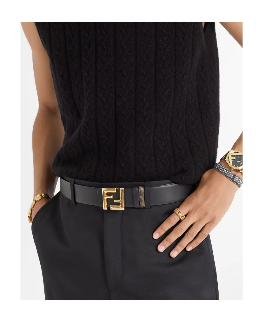 Fendi Ff Motif Reversible Buckle Belt