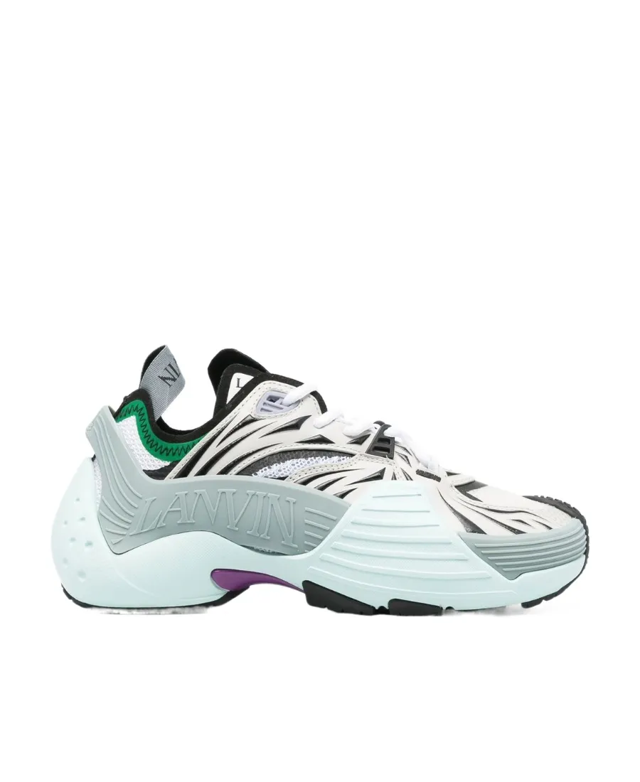 Lanvin Mesh Flash-X Lace-Up Sneakers