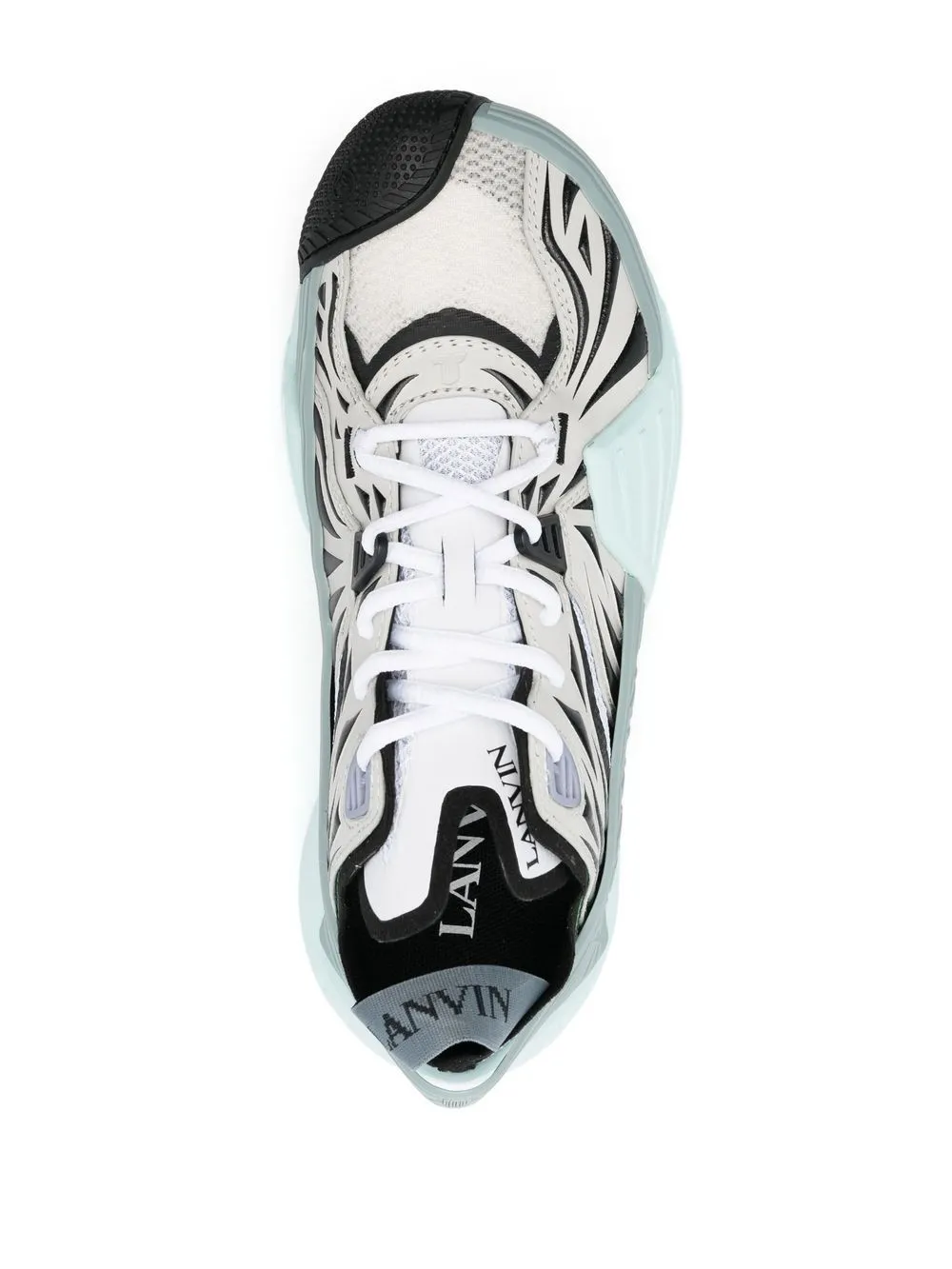 Lanvin Mesh Flash-X Lace-Up Sneakers