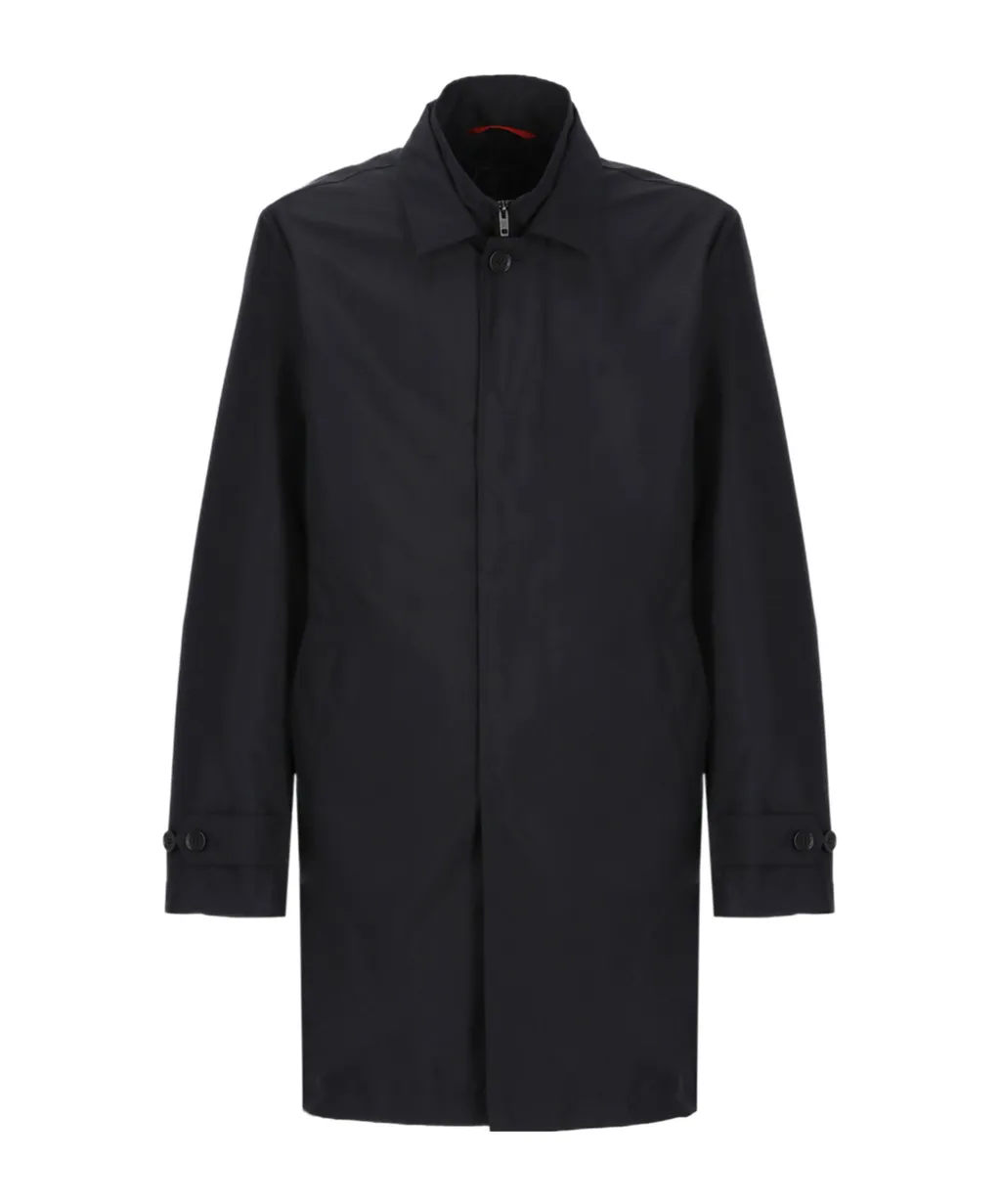 Fay Single-Breasted Long-Sleeved Coat