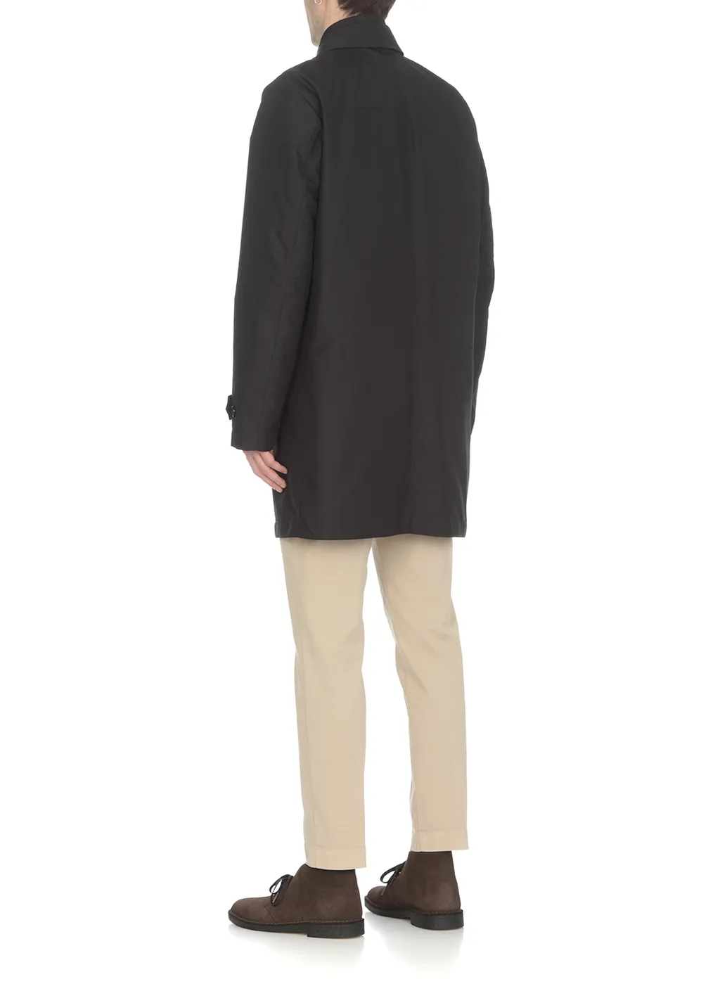 Fay Single-Breasted Long-Sleeved Coat