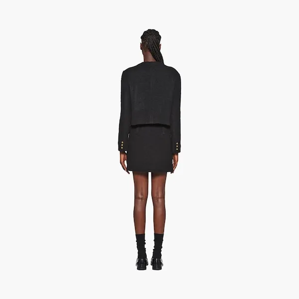 Bouclé Miniskirt
