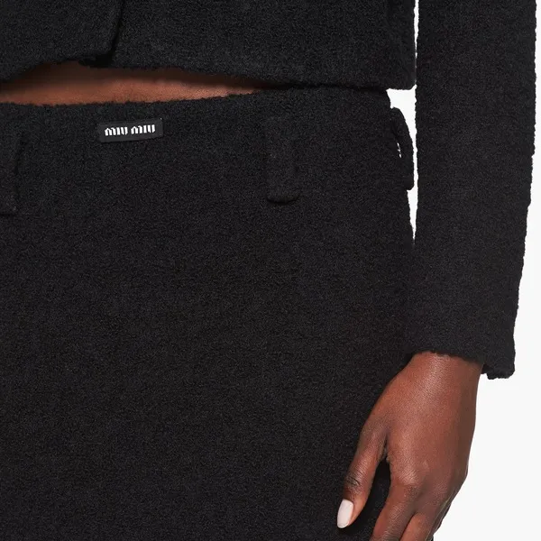 Bouclé Miniskirt