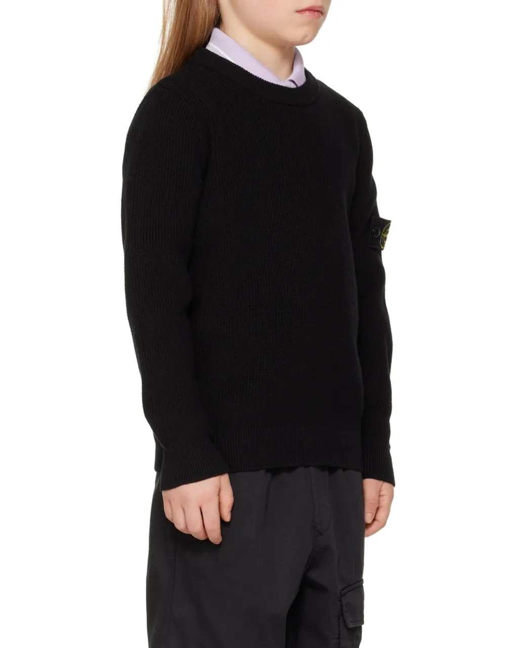 Logo-Patch Sleeve Sweatshirt