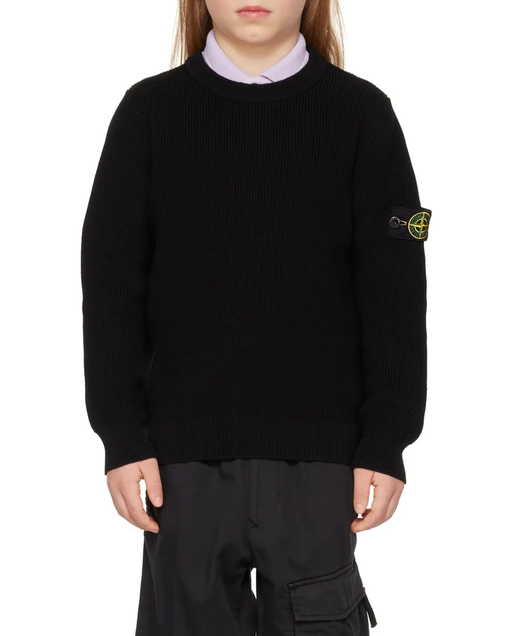 Logo-Patch Sleeve Sweatshirt