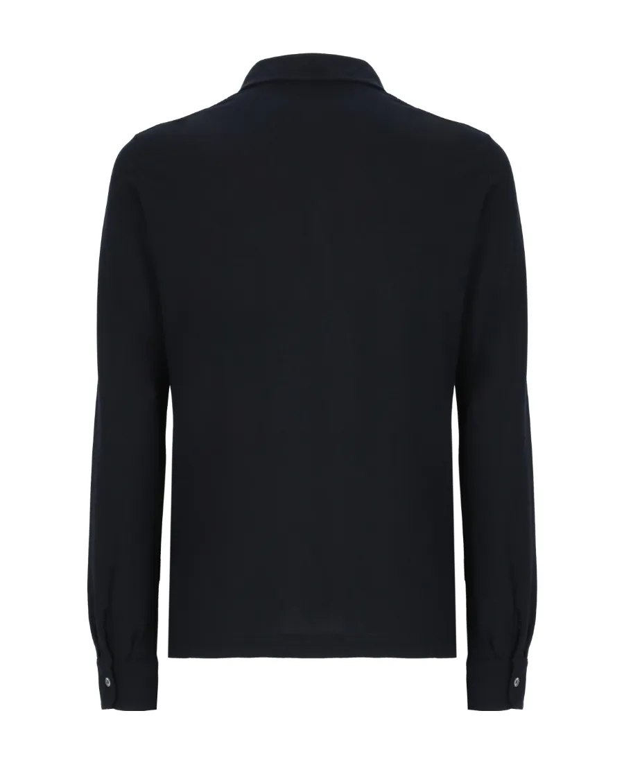 Zanone Ice Button Detailed Long-Sleeved Polo Shirt