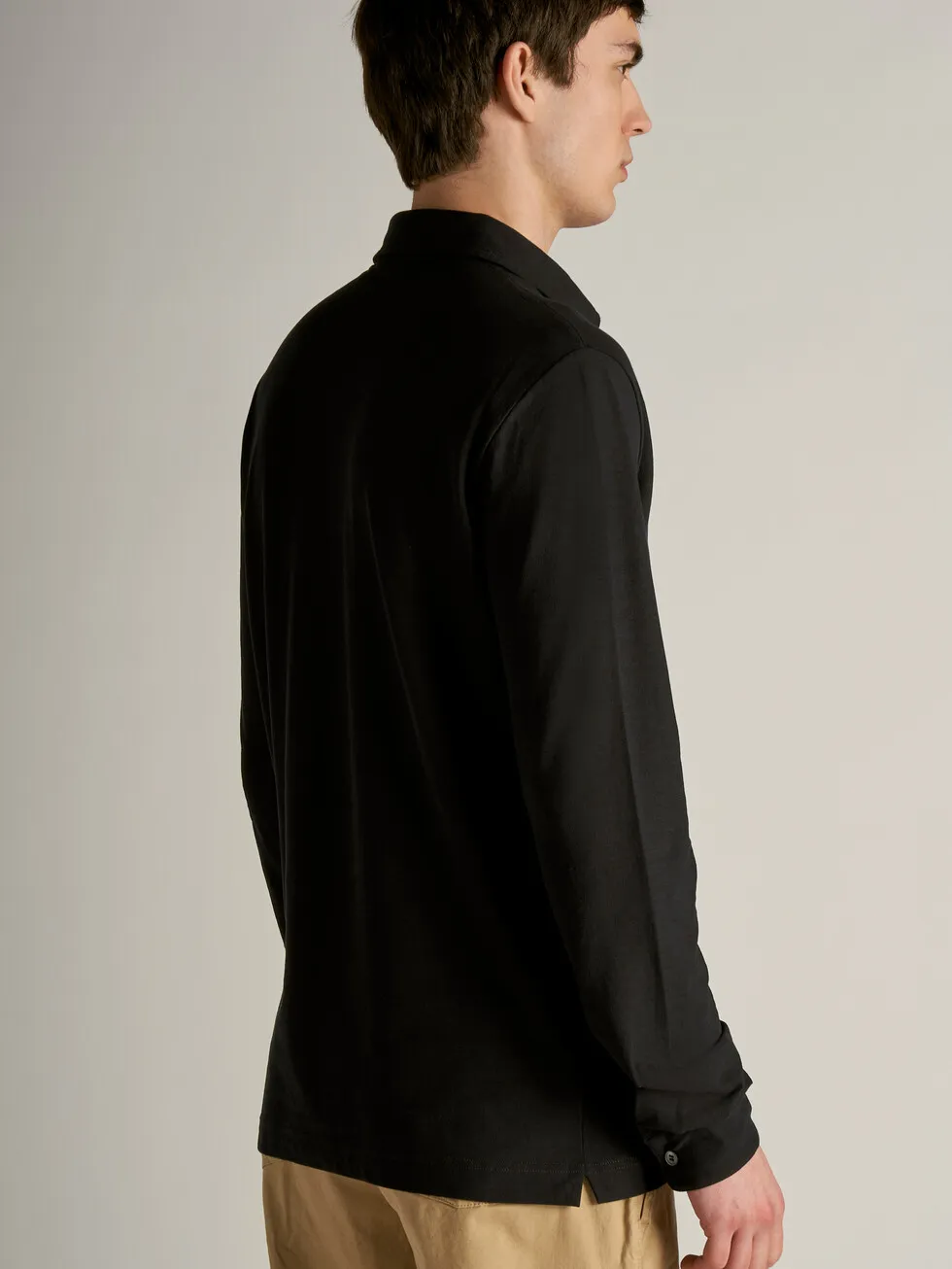 Zanone Ice Button Detailed Long-Sleeved Polo Shirt
