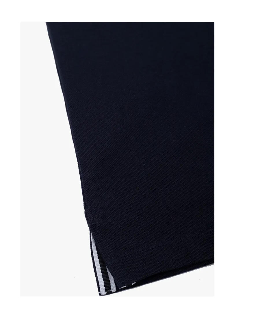 Compass-Patch Tipped Polo Shirt