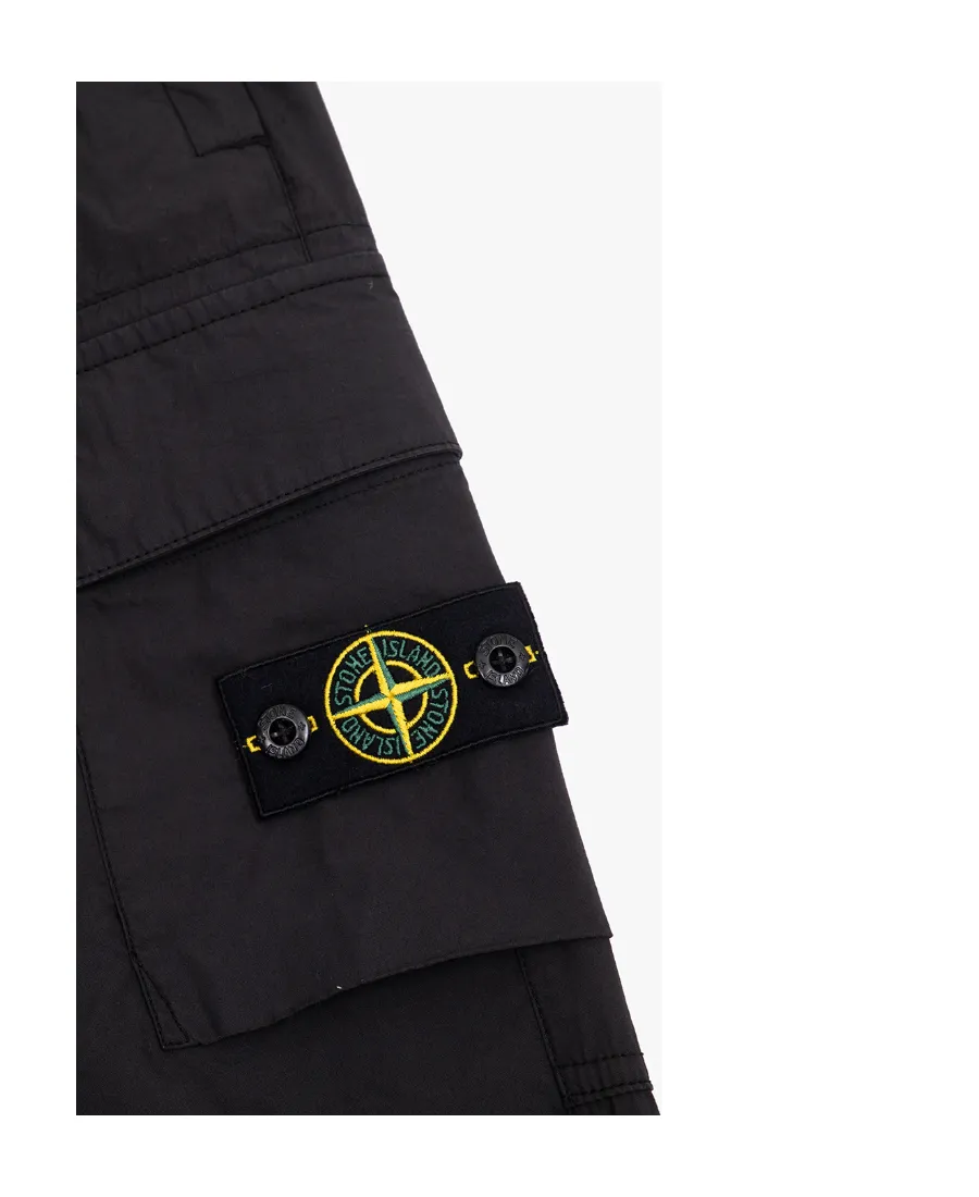 Compass-Motif Cotton Trousers